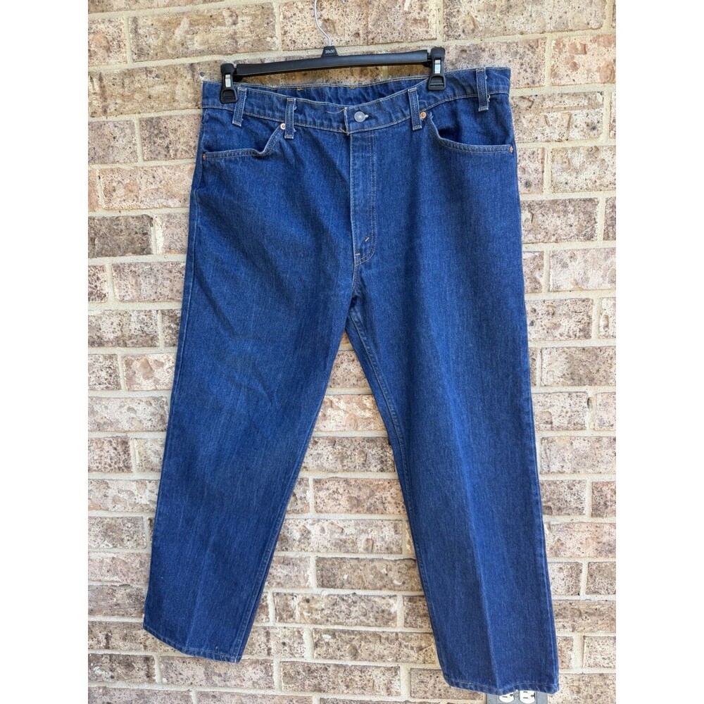 Vintage Levi’s Orange Tab 506 Men 40x30 Blue USA Regular Fit Straight Leg Denim - Picture 14 of 16